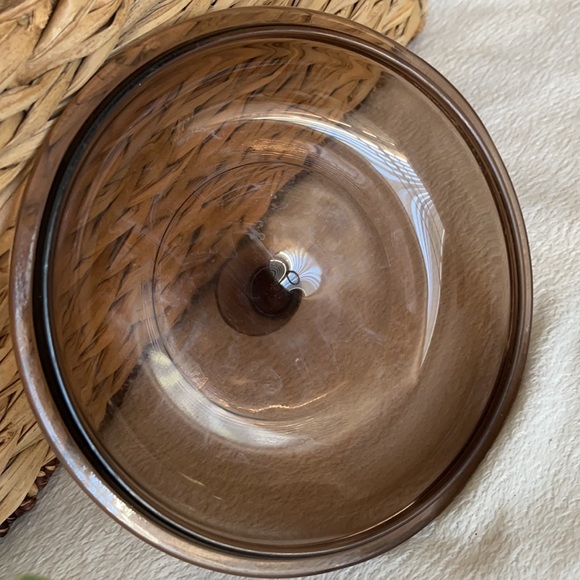 Vintage Pyrex Amber Brown V1.5C Lid 1 1/2 Qt Size - Picture 5 of 8